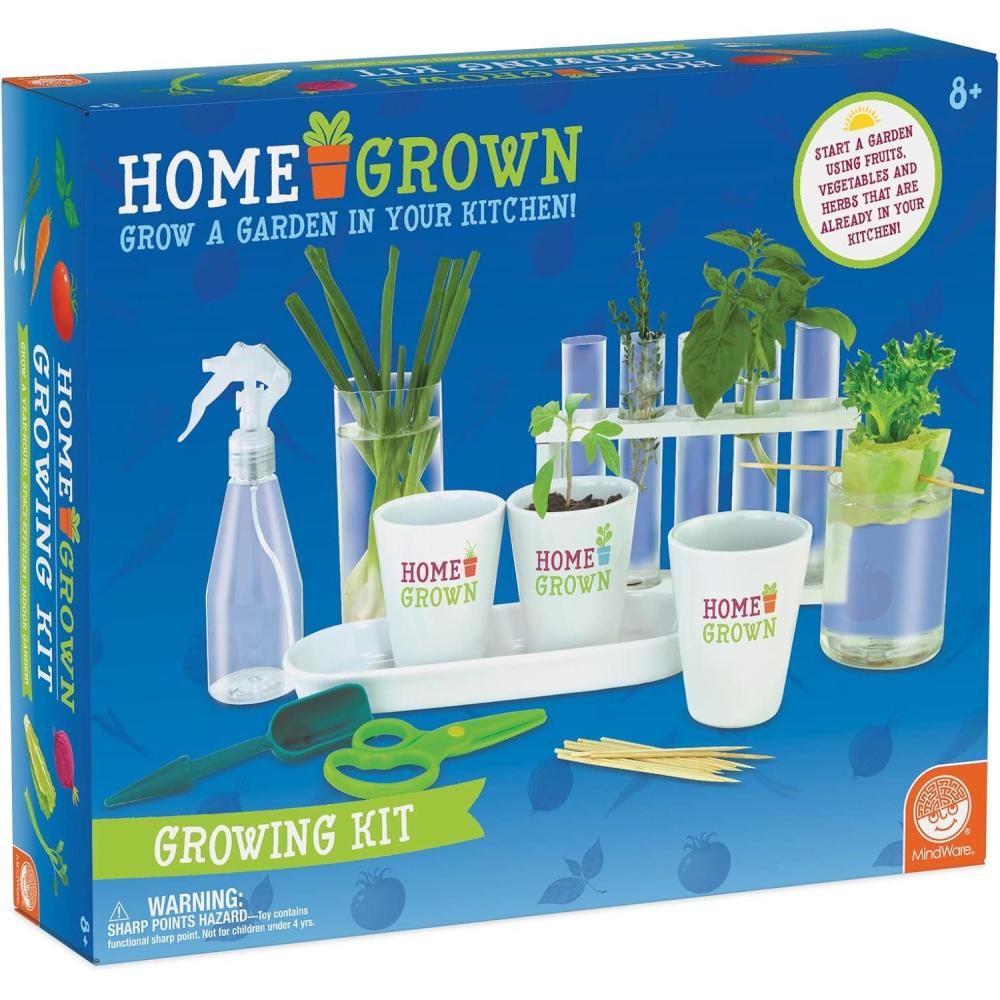 image:imageHome Grown Hydroponic Growing Kit Tools amp Instructions for NoWaste Kitchen Gardening Ages 8 and up