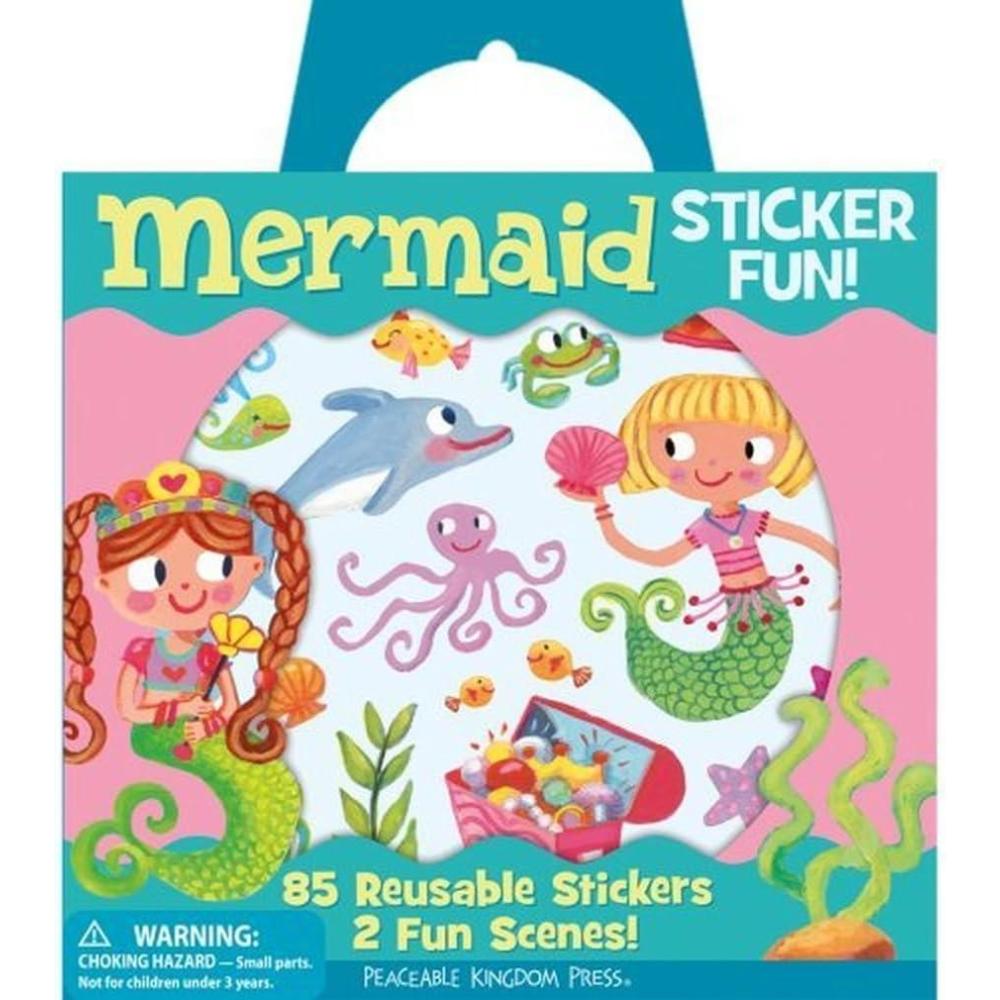 image:imagePeaceable Kingdom Sticker Fun Mermaid Reusable Sticker Tote