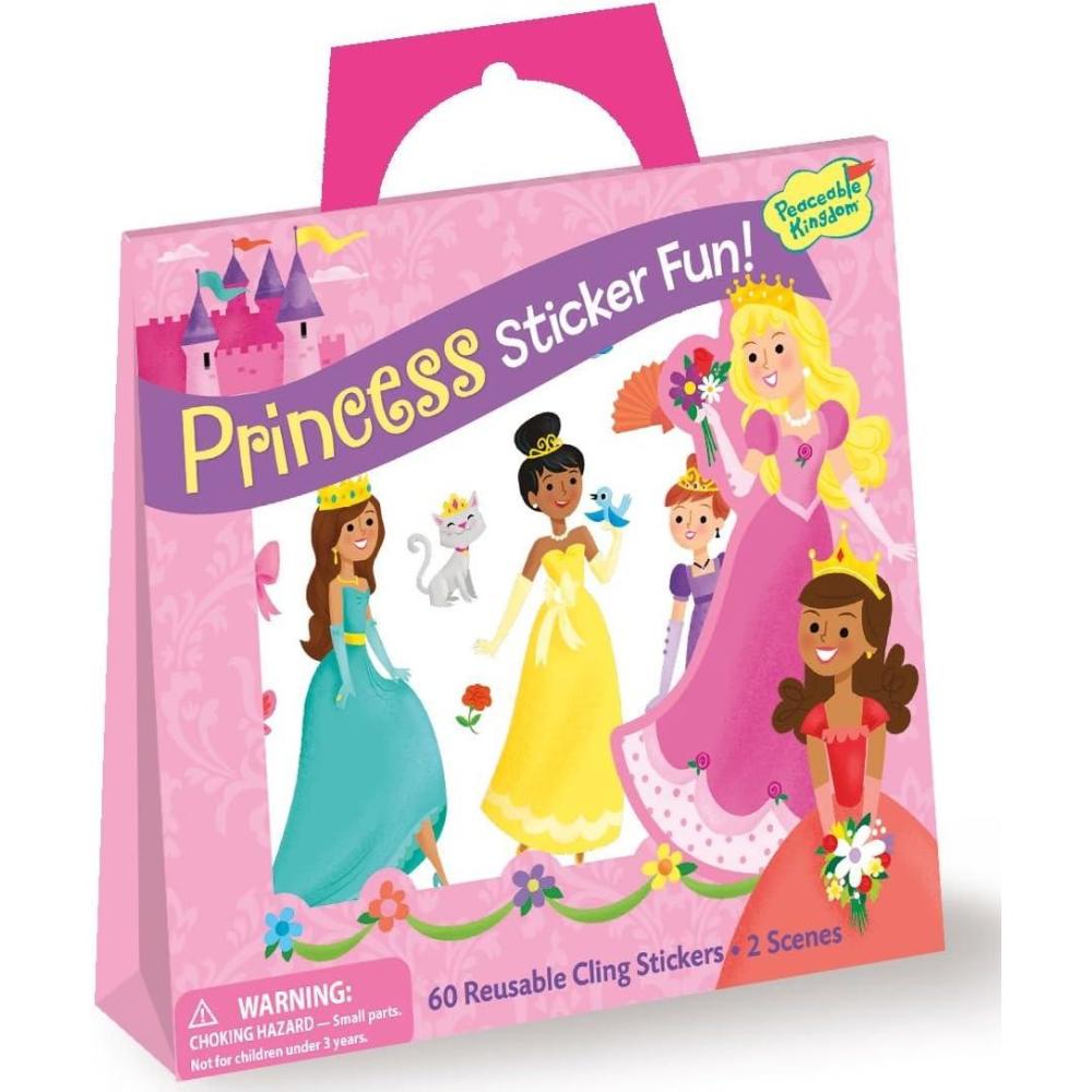 image:imagePeaceable Kingdom Sticker Fun Princess Reusable Sticker Tote