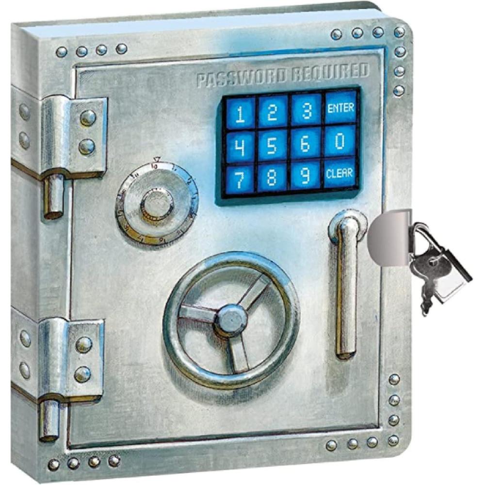 image:imagePeaceable Kingdom Vault Door 625 Lock and Key Lined Page Diary for Kids