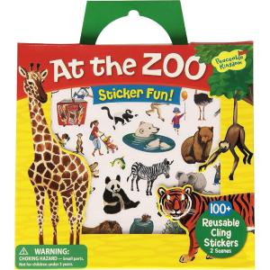 Peaceable Kingdom Press Sticker Fun! At The Zoo Reusable Sticker Tote
