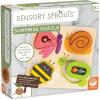 MindWare Sensory Sprouts Surprise Puzzle – Wooden Baby Puzzle with Mirror, Bells & Beads – Educational Toy for Infants & Toddlers 6+ Months Montessori Baby Toy