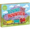 Peaceable Kingdom Round The Mountain Cooperative Board Game for Kids – Color Matching Train Game with Wooden Pieces, No Reading Required, Ages 3+, 2–4 Players