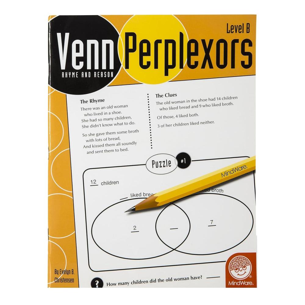 image:imageVenn MindWare Perplexors Level B 48 Logic Puzzles Great for Helping With Standardized Tests Challenging and Rewarding