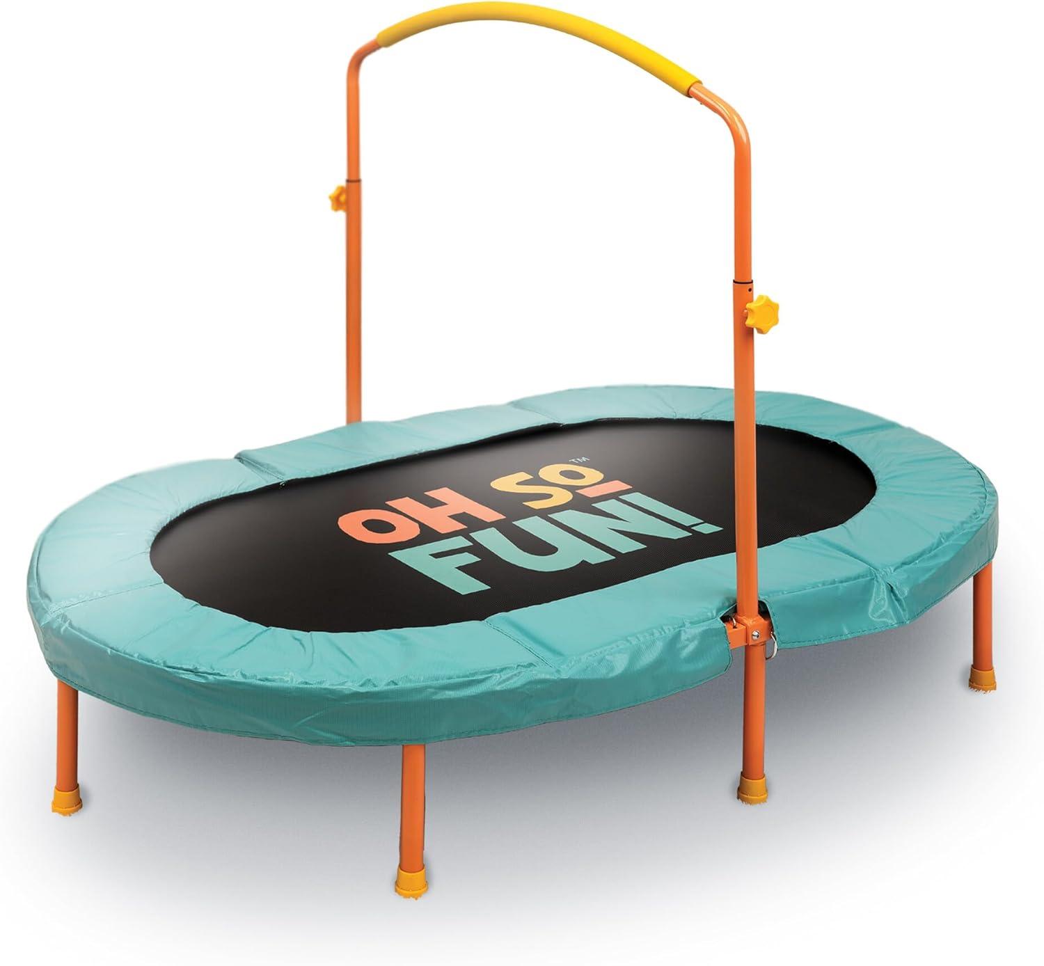 image:imageMindWare Oh So Fun Indoor Double Trampoline for Kids Ages 3 and Up