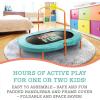 MindWare Oh So Fun! Indoor Double Trampoline for Kids – Ages 3 and Up