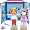 Peaceable Kingdom Magnetic Dress Up: Playful Pretend Playset, Magnetic Dress-Up Dolls with Wardrobe Case, 50+ Piece Screen-Free Toy for Kids Ages 3+