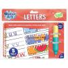Water Art Book Letters, Reusable Aqua Brush Activity Pad, Mess Free Creative Play, Fine Motor Skill Practice, Alphabet Learning Gift for Kids Age 3+
