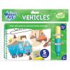 Water Art Book: Vehicles – Reusable Colour-with-Water Activity Book + Refillable Water Brush Pen – 5 Fun Vehicle Scenes – No Mess, Ages 3+