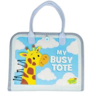 Peaceable Kingdom My Busy Tote – Soft Busy Book for Toddlers, Montessori-Inspired Sensory Learning Toy with 10+ Fine Motor Activities – Portable On‑The‑Go Activity Tote for Ages 18+ Months