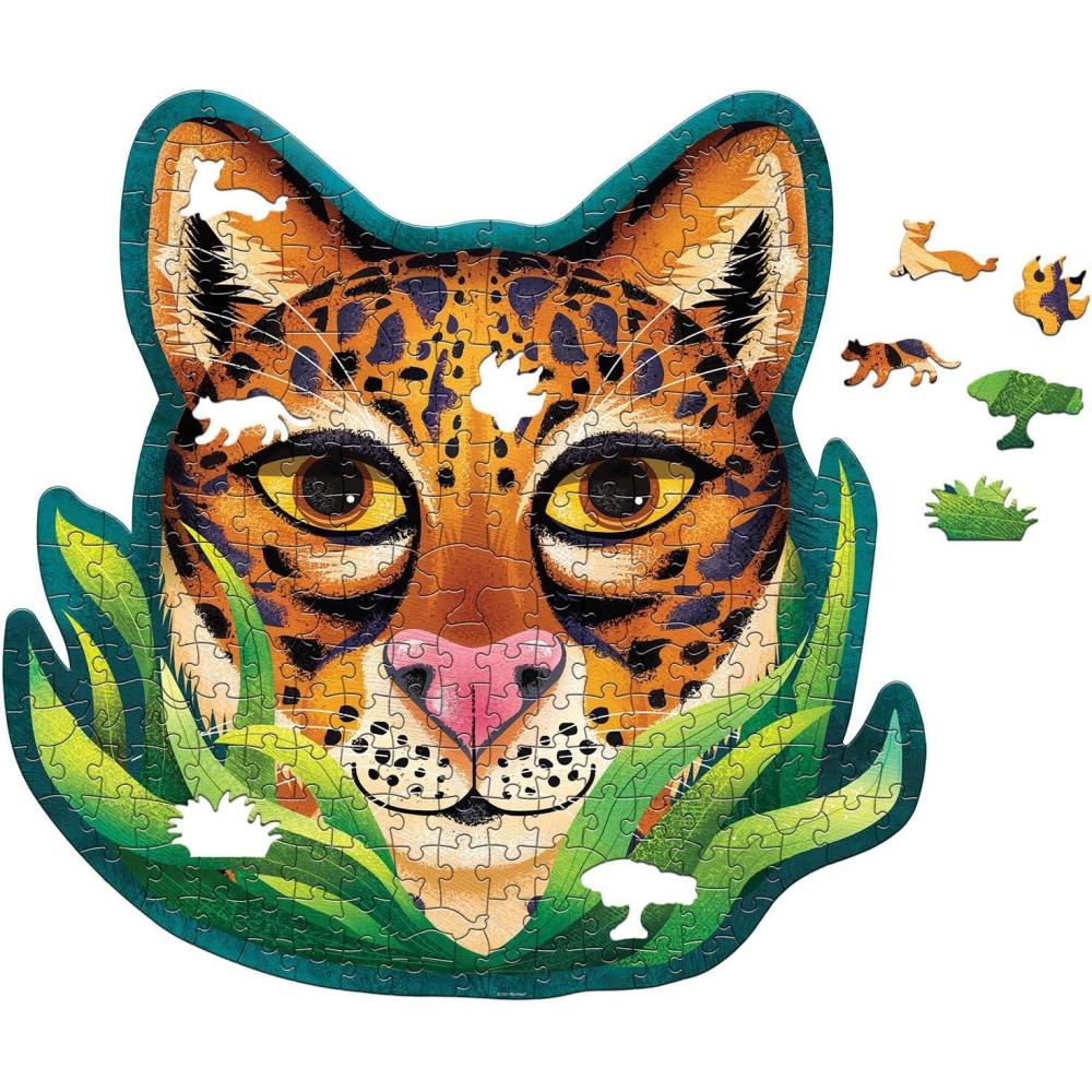 image:imagePeaceable Kingdom JaguarShaped 251Piece Puzzle for Kids Ages 7 amp Up  Includes 15 FunShaped Puzzle Pieces  Great for Classrooms or Home Use