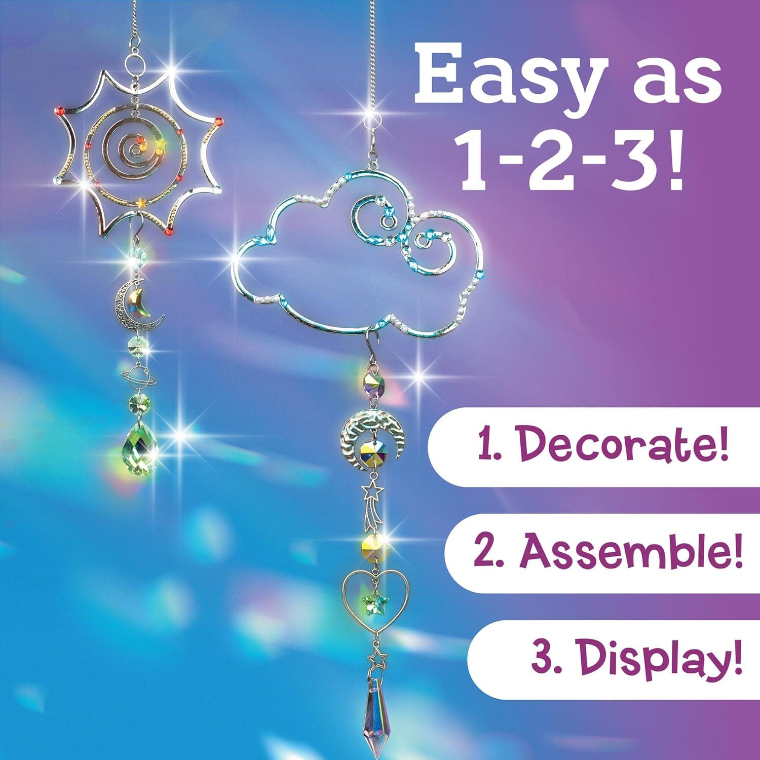 image:imageMindWare Make Your Own Suncatcher Kit Design amp Decorate 3 Sparkling Window Suncatchers Creative Craft Kit Ages 5