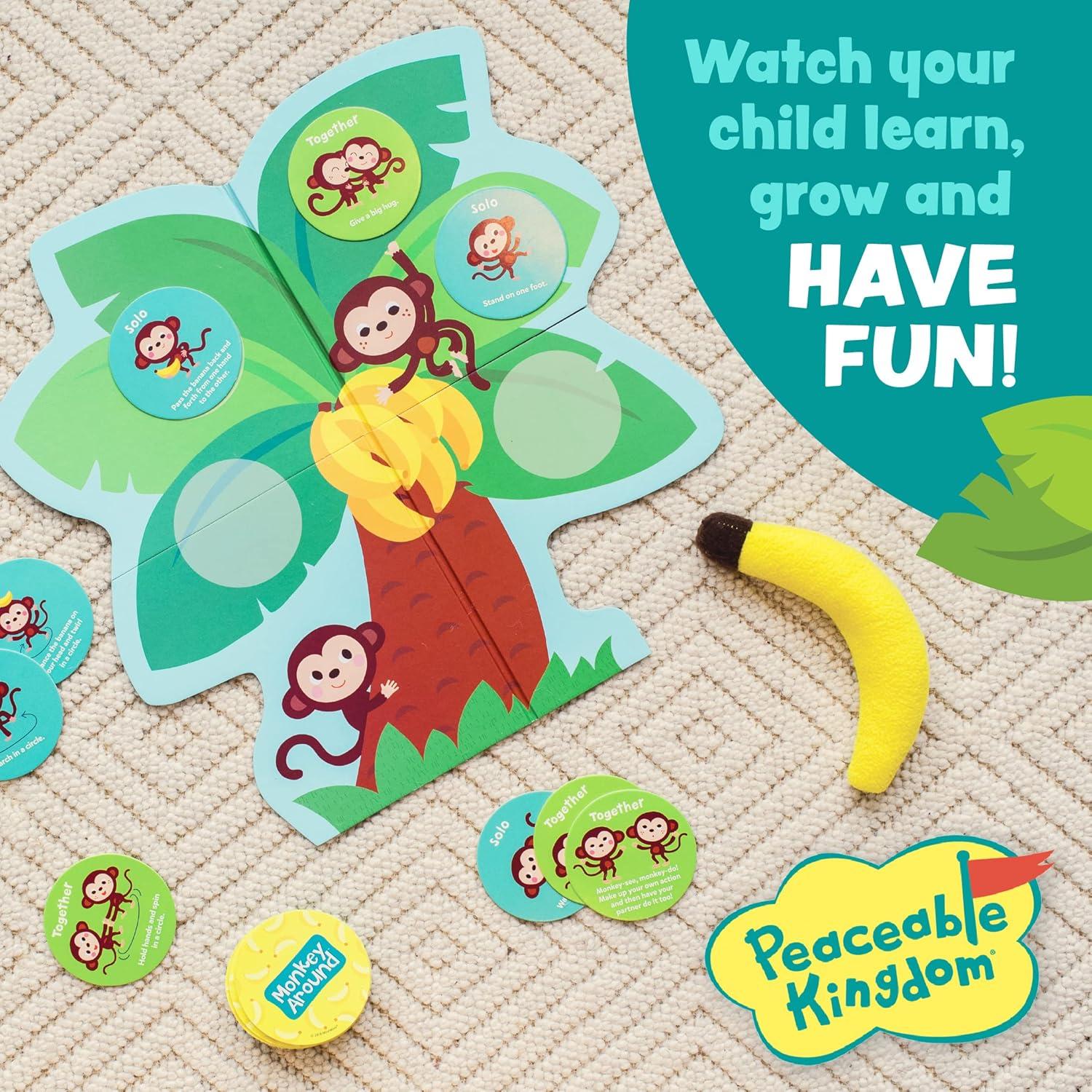 image:imagePeaceable Kingdom Deluxe Monkey Around First Game for Toddlers Interactive Play with Parent Ages 2Classic