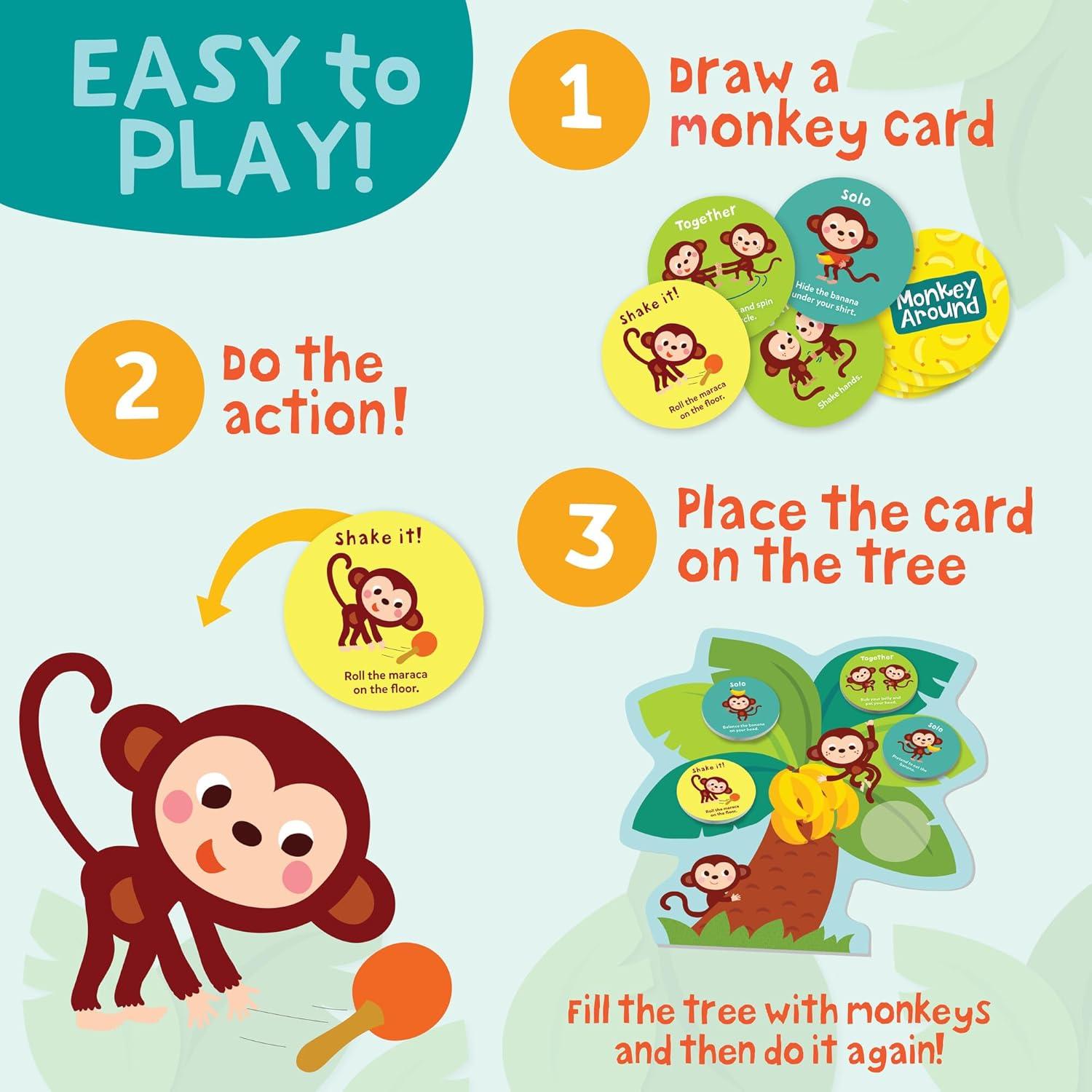 image:imagePeaceable Kingdom Deluxe Monkey Around First Game for Toddlers Interactive Play with Parent Ages 2Deluxe