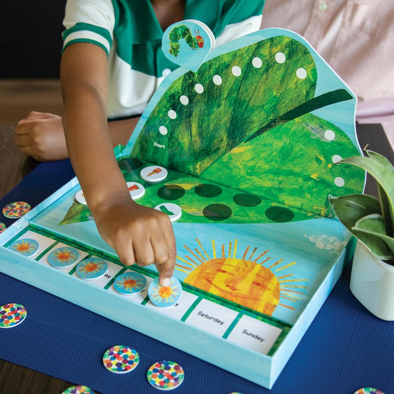 image:imageWorld of EricCarleThe Very Hungry CaterpillarSnackMatch Game Cooperative Memory Board Game for Kids Ages4 26Players 3D Leaf Board amp 31Tokens Included