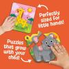 Peaceable Kingdom Play & Grow Puzzles: Adorable Animals Level 1 – Progressive Toddler Puzzles for Ages 2+, 2–5 Piece Puzzles