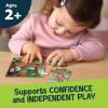Peaceable Kingdom Play & Grow Puzzles: Animal Adventures Level 2 – Progressive Toddler Puzzles for Ages 2+, 9 to 20 Pieces