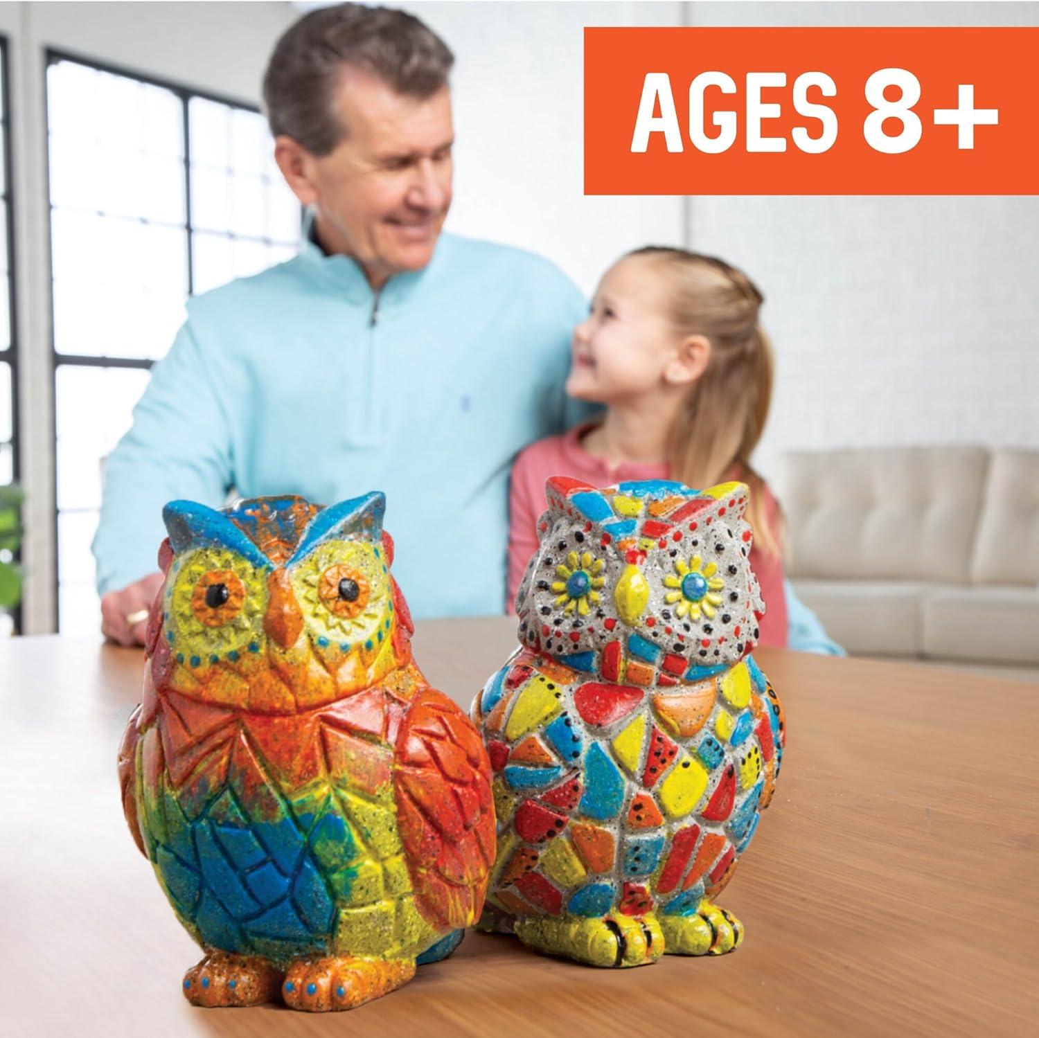 image:imageMindWare Two Creative Friendship Owls Stone Dcor Painting Craft Kit for Two Ideal Kids Arts amp Crafts Kit for Ages 8 amp Up Learn How to Paint