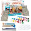 MindWare Two Creative Friendship Owls Stone Décor Painting Craft Kit for Two – Ideal Kids Arts & Crafts Kit for Ages 8 & Up – Learn How to Paint