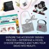 MindWare Fashion Designer Kits Ages 8+ – Run The Runway DIY Craft Kit for Girls – Creative Learning Activity for Kids – Design Bags & Jewelry