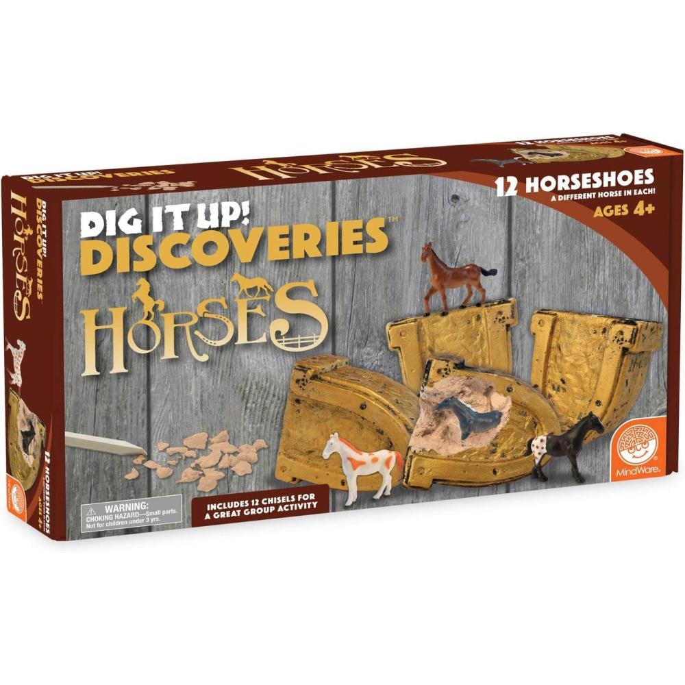 image:imageMindWare Dig It Up Discoveries Horses PartySized 12Pack of Educational Discovery Digs for Kids with Tools amp Fun Facts Learn About Horses