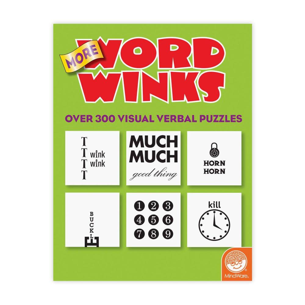 image:imageMindWare Brain Teasers More Word Winks visual word puzzles