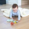 MindWare Sensory Sprouts Infant Essentials Set – Baby Sensory Toys for Ages 3+ Months – Crinkle Paper with Ribbons, Teether, and Spinner – Tactile Play & Development – Montessori Toys