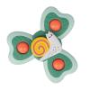 MindWare Sensory Sprouts Infant Essentials Set – Baby Sensory Toys for Ages 3+ Months – Crinkle Paper with Ribbons, Teether, and Spinner – Tactile Play & Development – Montessori Toys