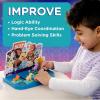 MindWare Doggy Showdown Logic Game – Single Player Puzzle Game – Portable Brain Games for Kids Ages 3 and Up – Includes Over 50 Beginner and Advanced Puzzle Cards