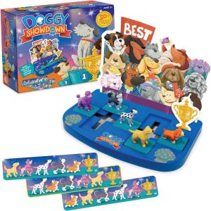 MindWare Doggy Showdown Logic Game – Single Player Puzzle Game – Portable Brain Games for Kids Ages 3 and Up – Includes Over 50 Beginner and Advanced Puzzle Cards