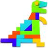 MindWare Imagination Magnets – Imaginative play with magentic shapes – 42 wooden blocks 50 full-color puzzle cards
