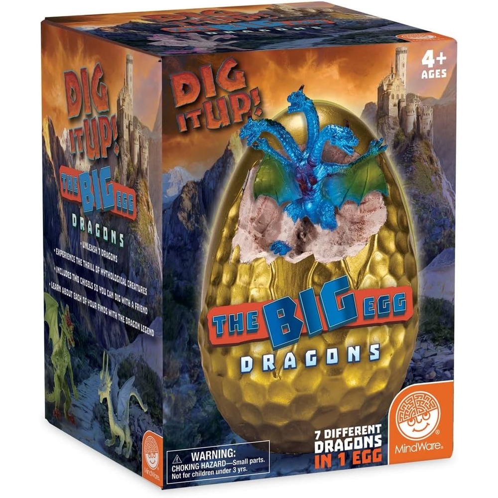 image:imageMindWare Dig It Up Discoveries The Big Egg Dragons Ages 4 Includes 7 Dragons in 1 Huge Egg