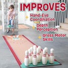 MindWare Oh So Fun! Deluxe Bowling Pins, Ball & Rug Set – Safe & Fun Foam Bowling Set for Kids Ages 3 & Up