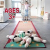 MindWare Oh So Fun! Deluxe Bowling Pins, Ball & Rug Set – Safe & Fun Foam Bowling Set for Kids Ages 3 & Up
