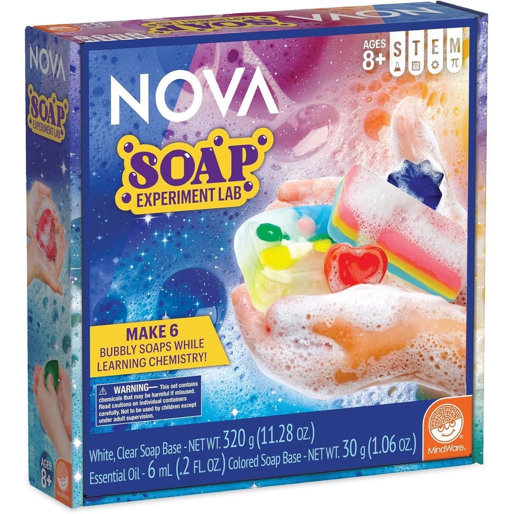 image:imageNOVA Soap Experiment Lab by MindWare Make Your Own Soaps Chemistry Science Kit with Scents amp Molds STEM Learning Ages 8