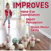 MindWare Oh So Fun! Deluxe Bowling Set – Safe & Fun Foam Bowling Set for Kids Ages 3 & Up