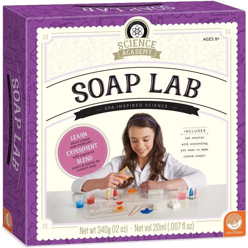 image:imageMindWare Science Academy Soap Lab 20 Piece soap Making Chemistry kit for Boys amp Girls