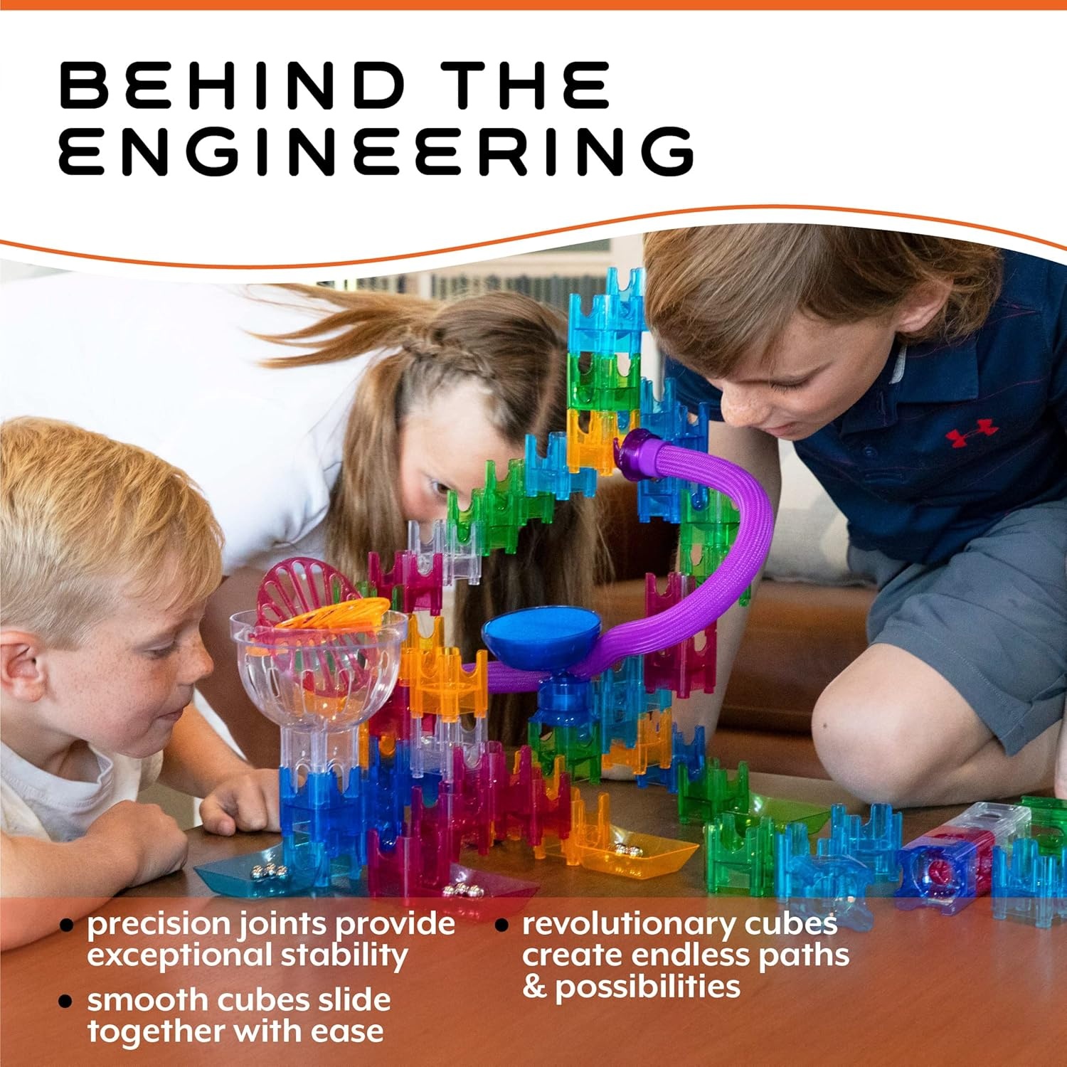 image:imageMindWare QBAMaze Action Stunt Set The Next Generation Marble Maze Kids Toys STEM Marble Run Recommended for Ages 6 Educational Gift for Boys and Girls
